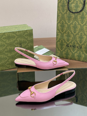 ua G*u*i women's horsebit slingback ballet flat