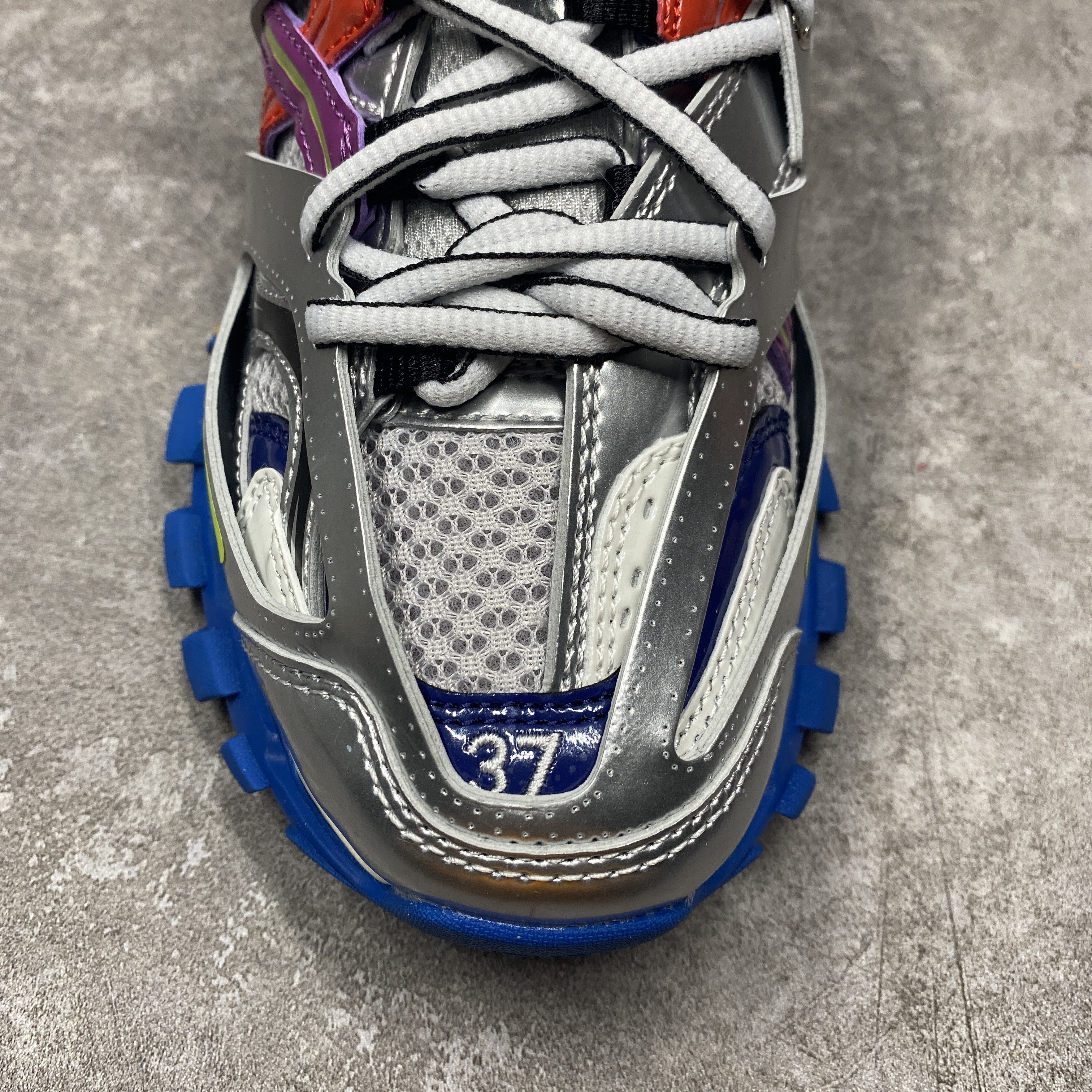 Balenciga Track Sneaker in Silver