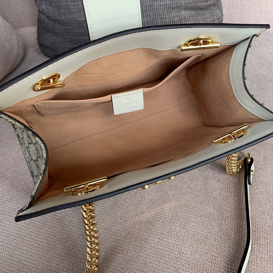 G*u*i padlock small tote 26cm