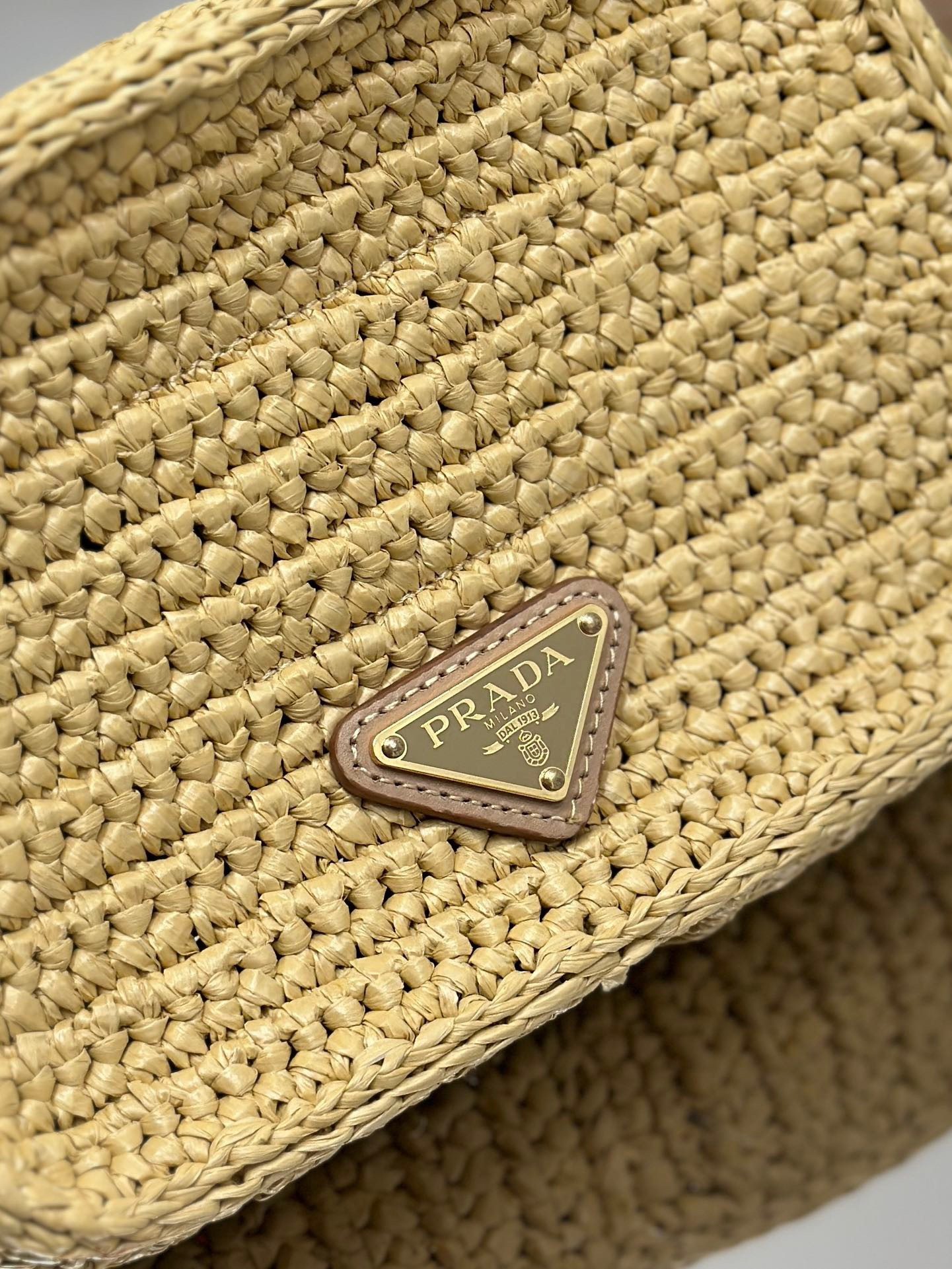 Pra*a crochet Pra*a brique bag color  natural