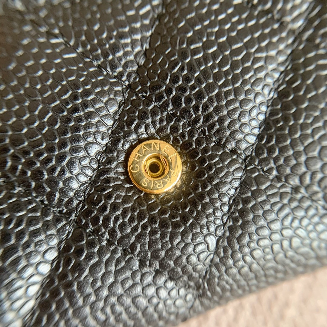 Ch*el cf classic flap coin purse card holder