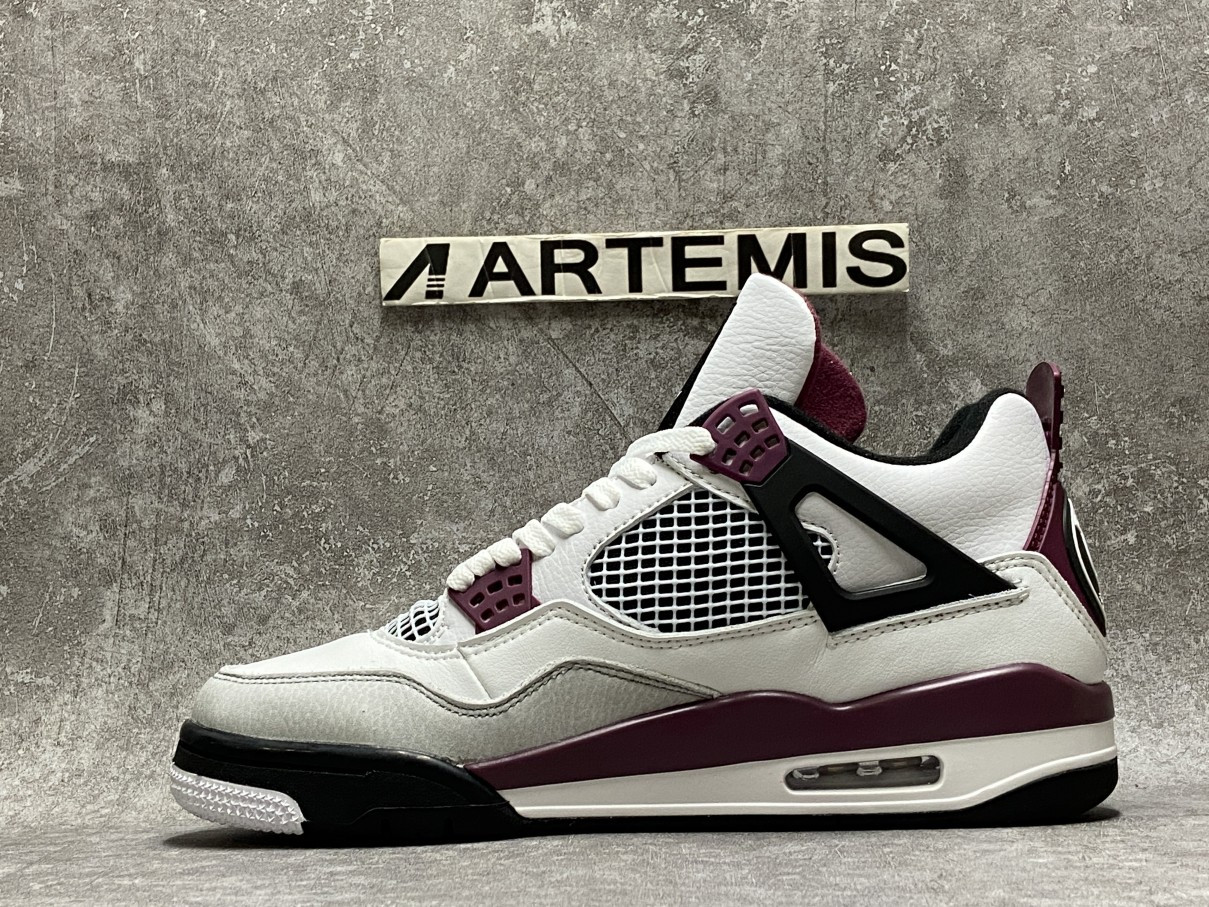 Air Jordan 4 PSG Neutral Grey Bordeaux