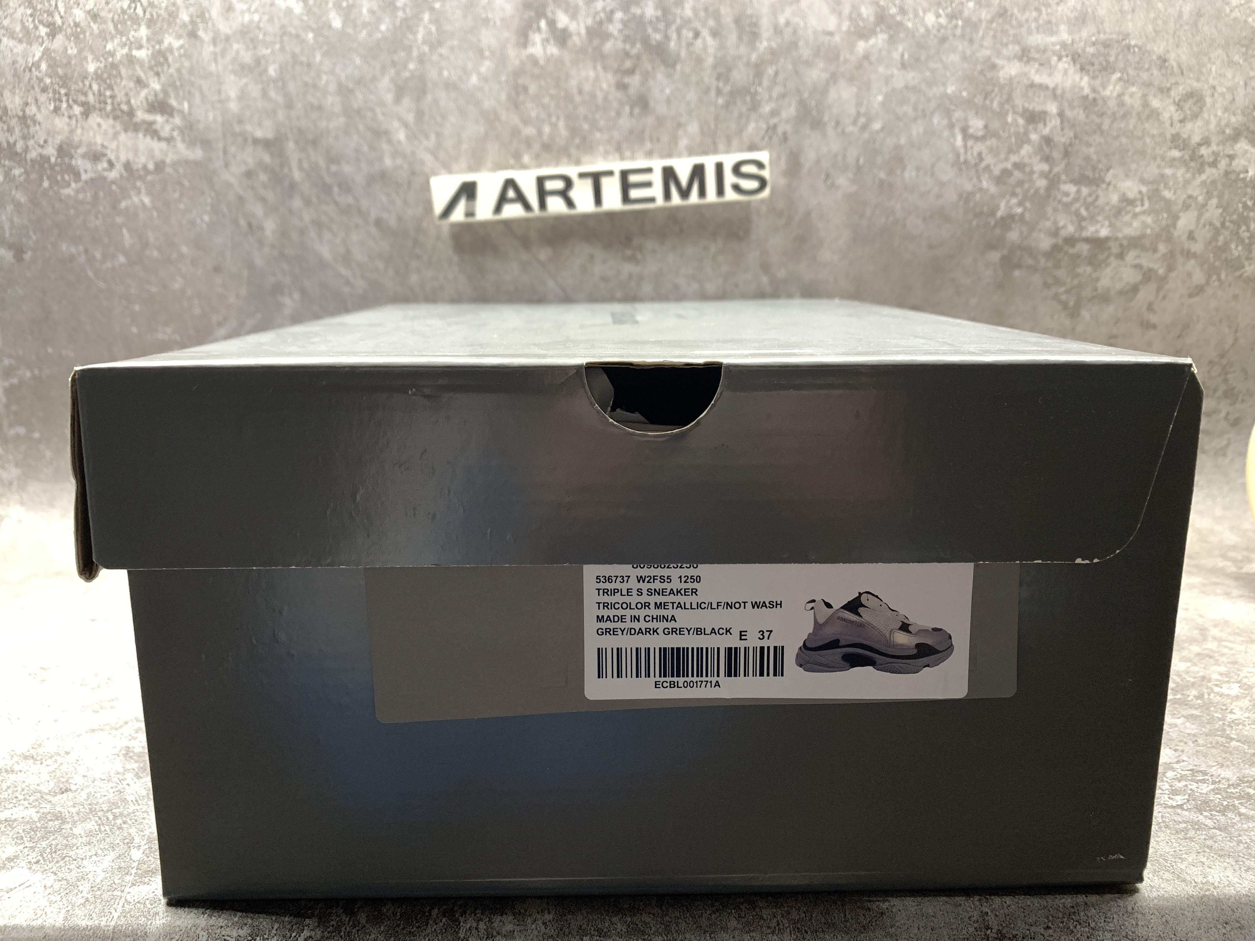 Balenciga Triple S Black Silver