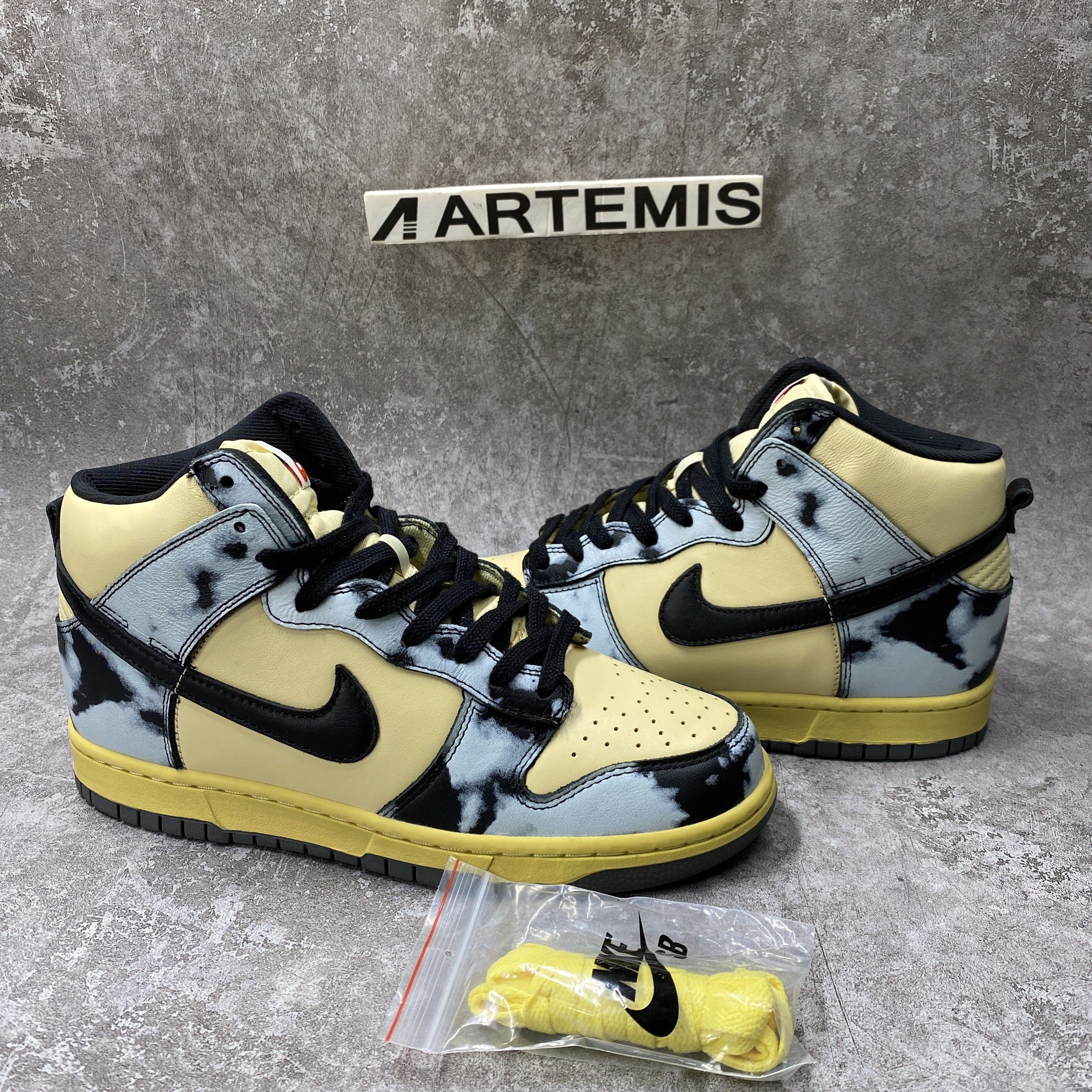 Nike Dunk High 1985 Black Acid Wash