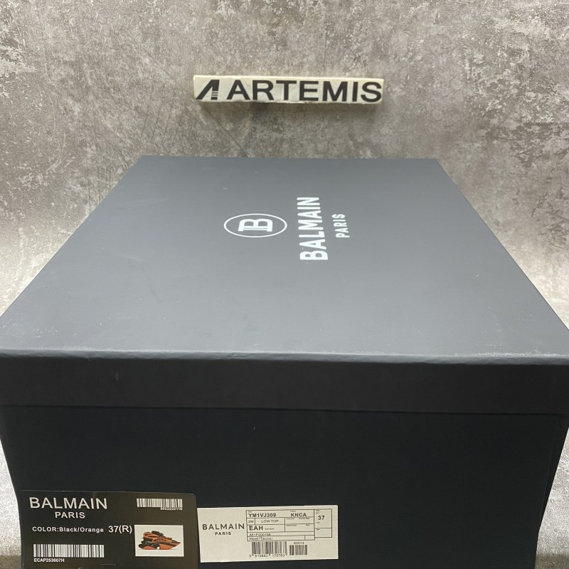 Balmain Neoprene And Leather Unicorn Low Top Sneakers