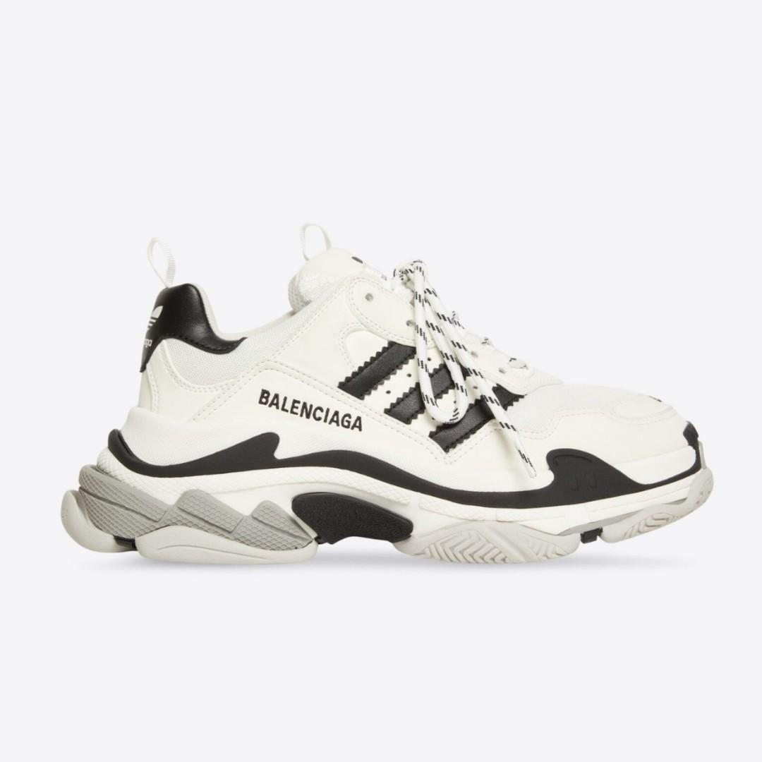 Ba*len*cia*ga triple s sneaker clearsole fluo black white