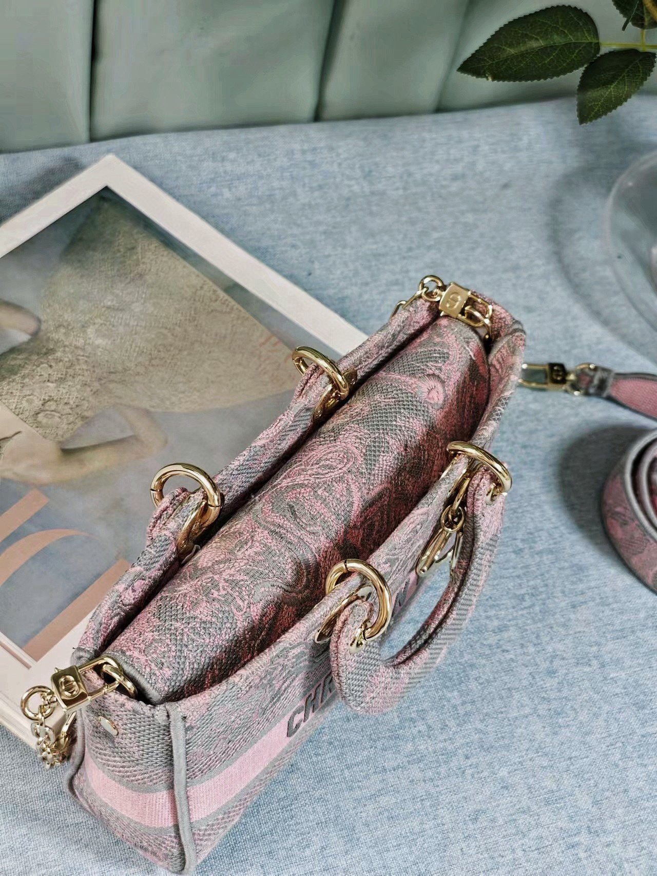 D*or medium lady d-joy bag pink