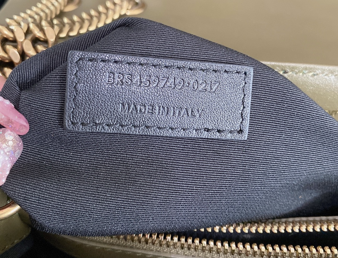 Y*L loulou medium in quilted leather 12.5 x 8.6 x 3.5 inches