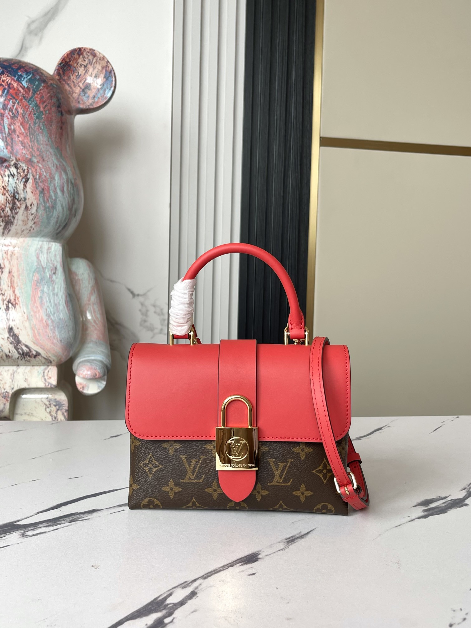 LV Locky BB M44322 7.9 x 6.3 x 3 inches