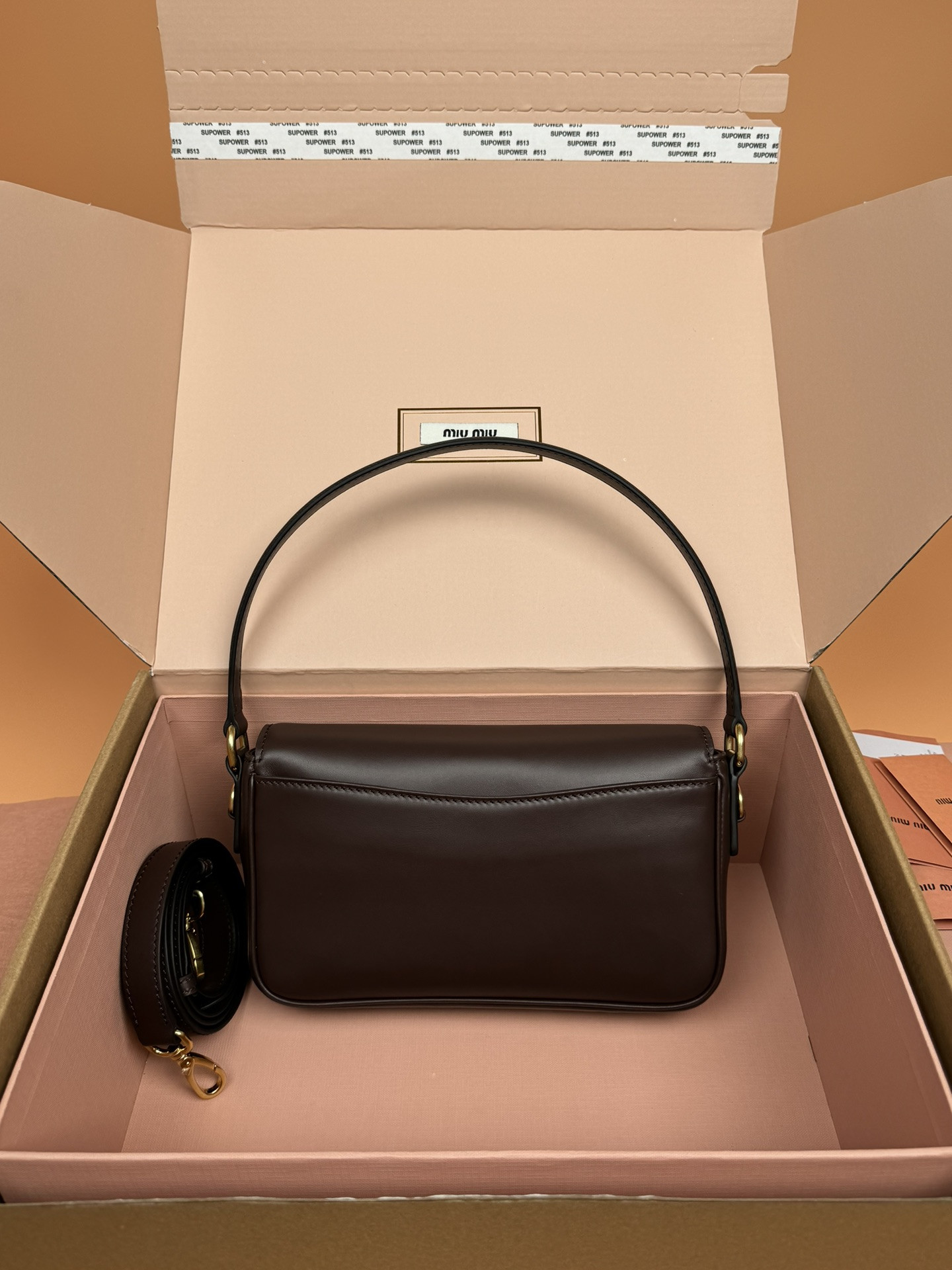 Miu Miu Penny Leather Bag  23×13.5×5cm