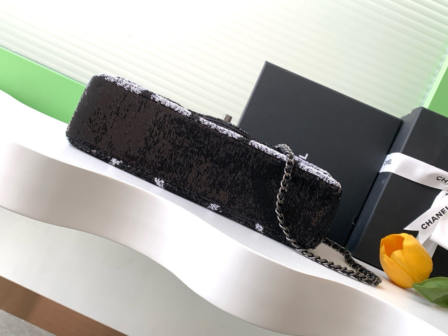 Ch*el flap bag 15x25x7cm