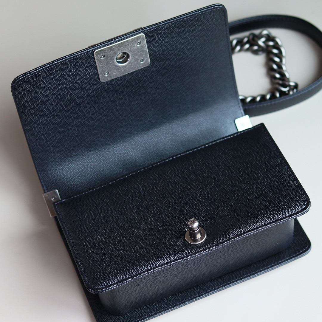 Ch*el small boy handbag a67085 12x20.5x8.5cm