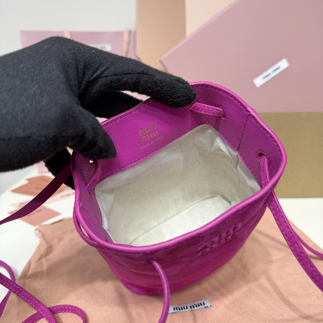 Miu Miu Suede pouch 17x14x6cm