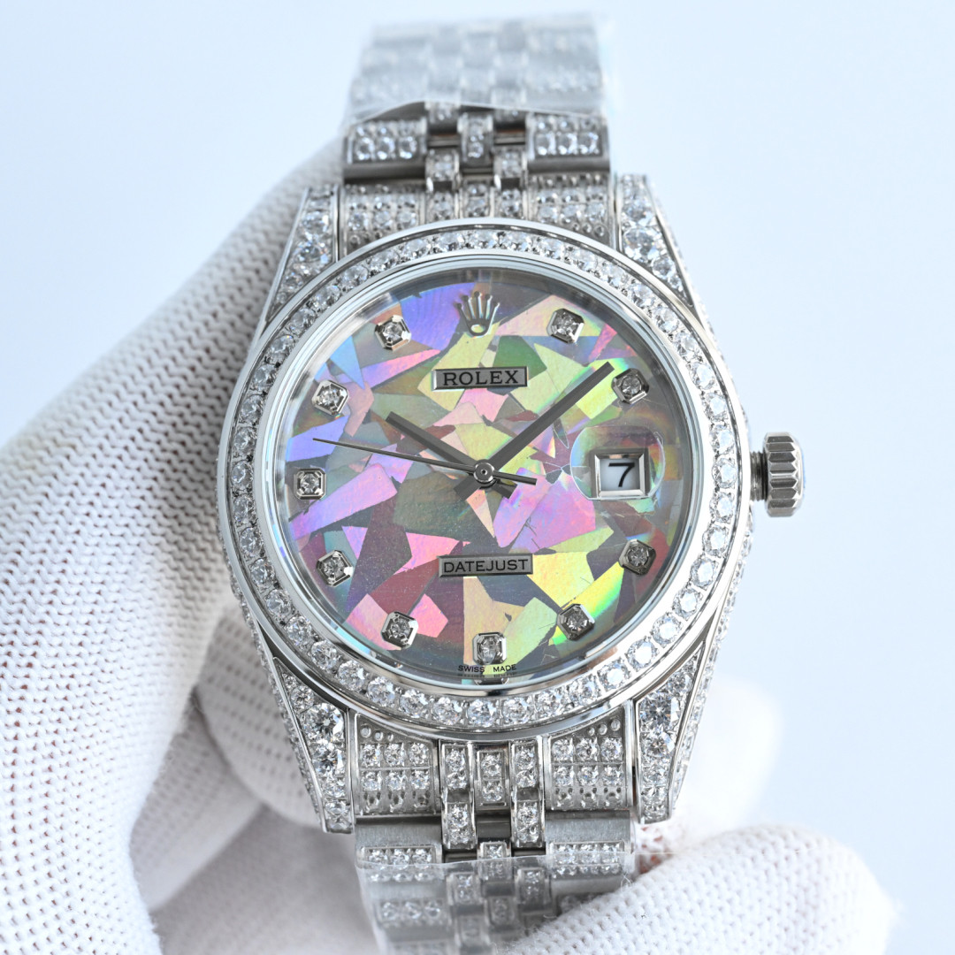 r*l*x datejust 41mm full Di*m*nd series