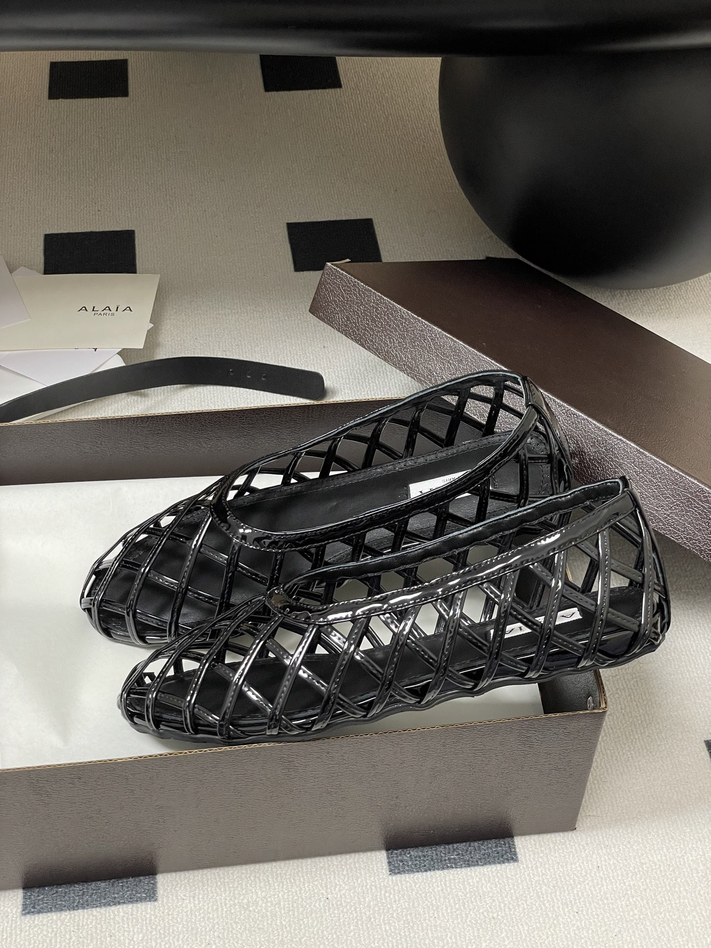 UA Alaïa CAGE BALLET FLATS(Customized Size 7-10 days production time)