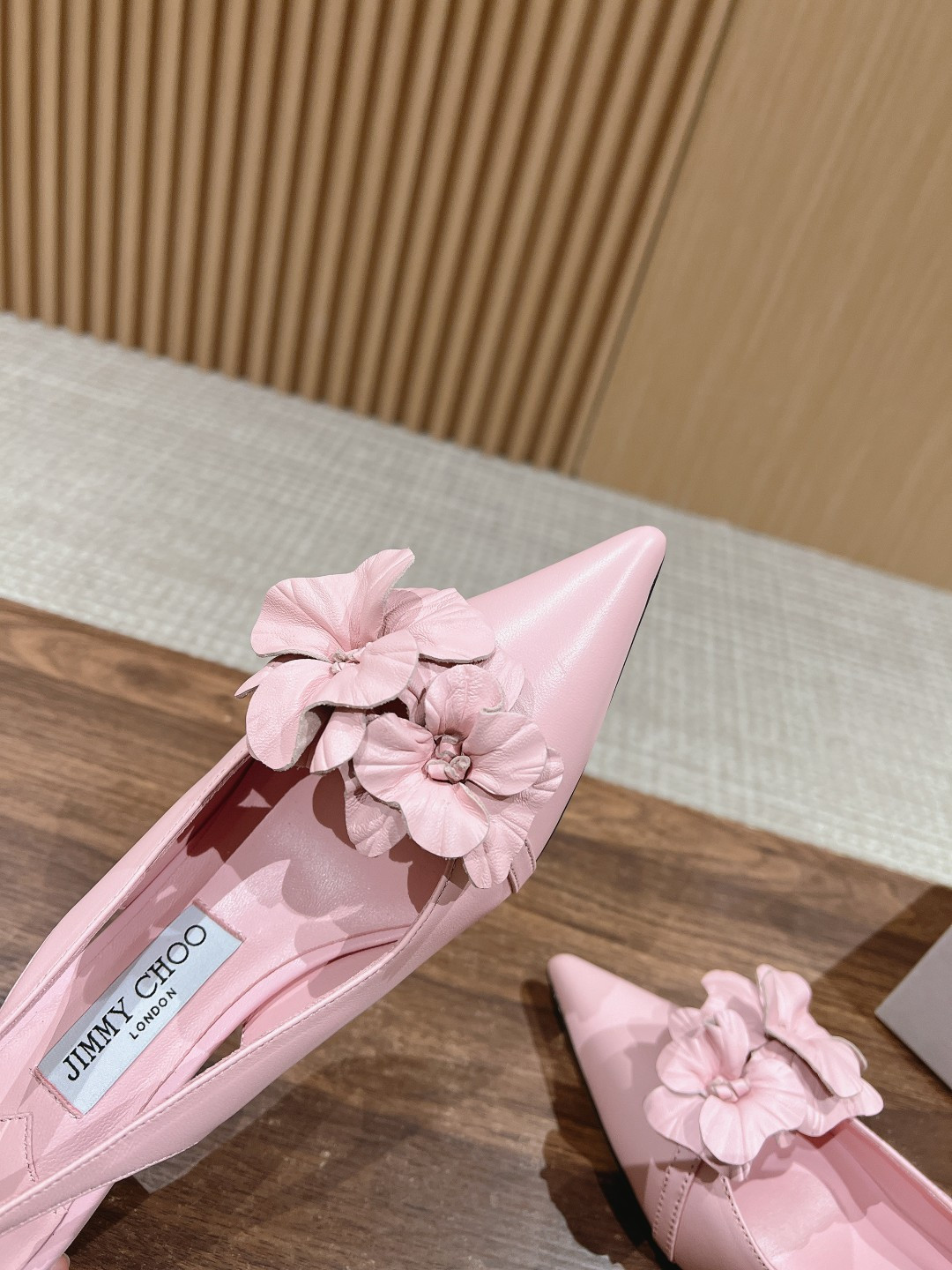 ua Ji*y Ch* rosalia flowers slingbacks 4.5cm