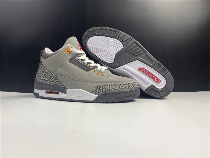 Unique Jordan3 Cool Grey CT8532- 3844