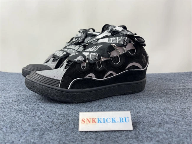 Lanvon Curb SneakerBlack Grey FM-SKRK11-REFL-P Versatile 811