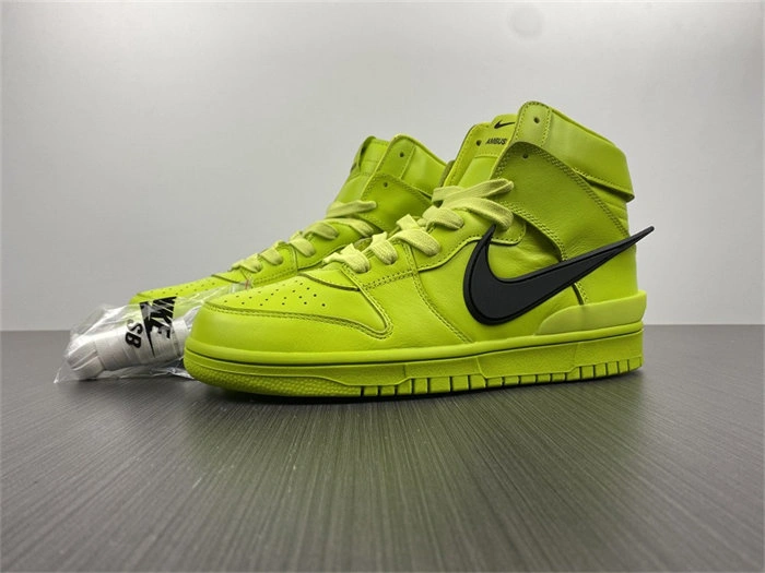 Nike Dunk High AMBUSH Flash Lime CU7544- ZipUp 4837
