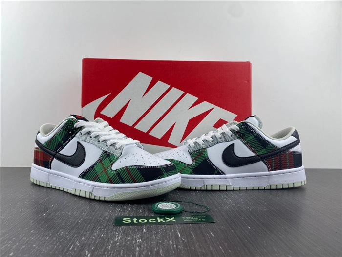 BestValue Nike Dunk Low Tartan Plaid DV0827- 4696