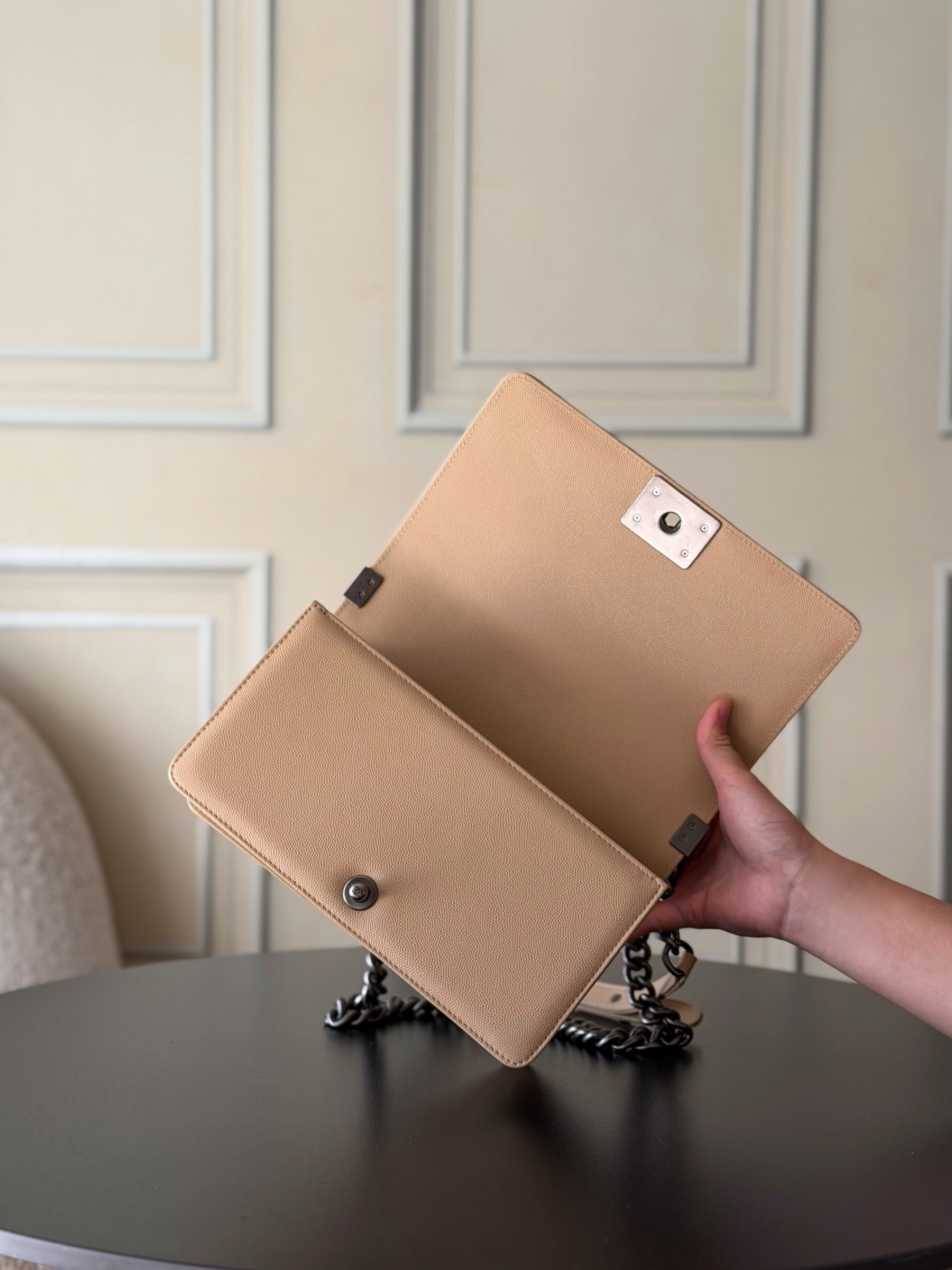 Ch**el Boy Handbag 15x25x9cm