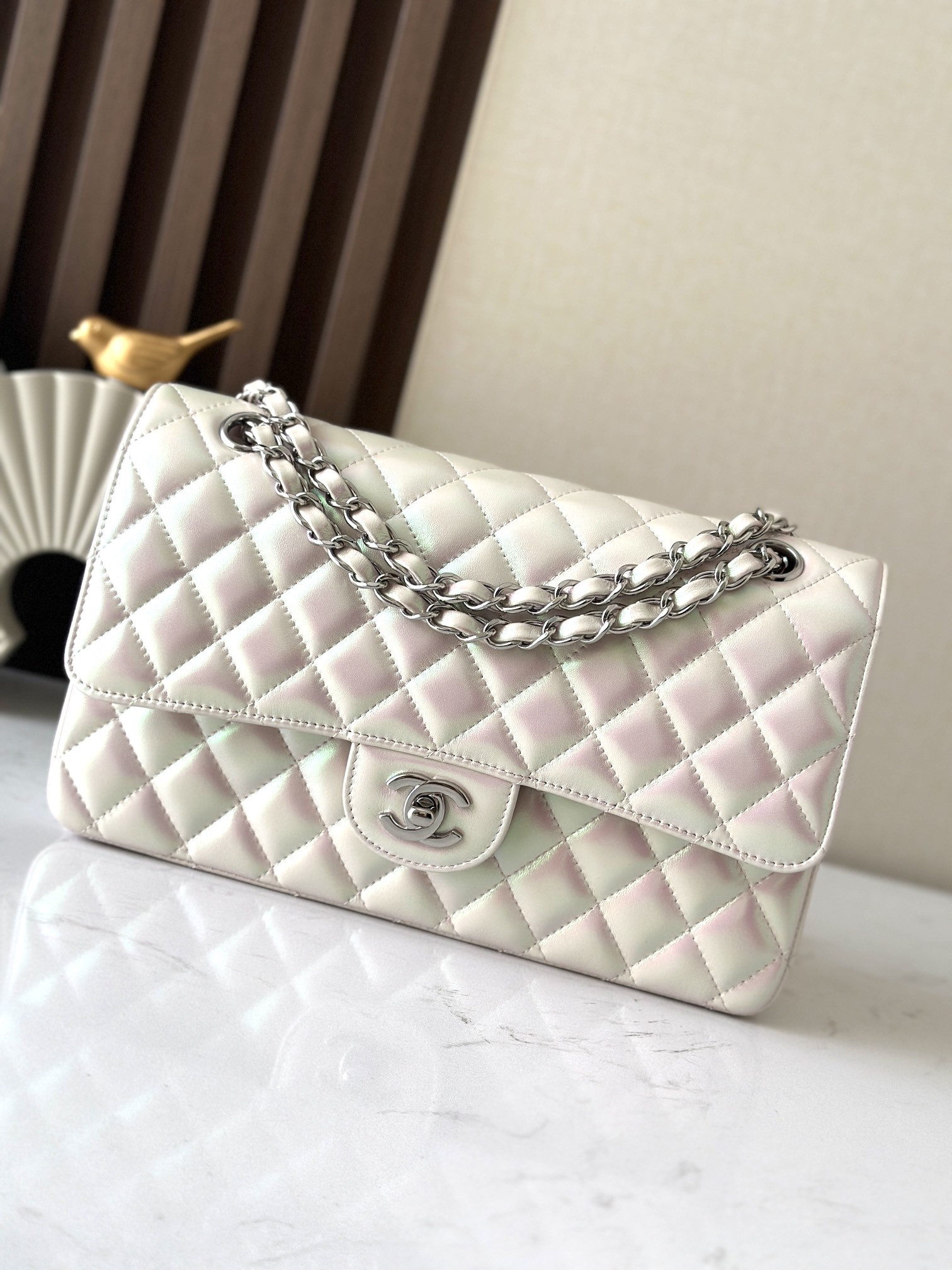 Ch**el classic flap a01112 15.5×25.5×6.5cm