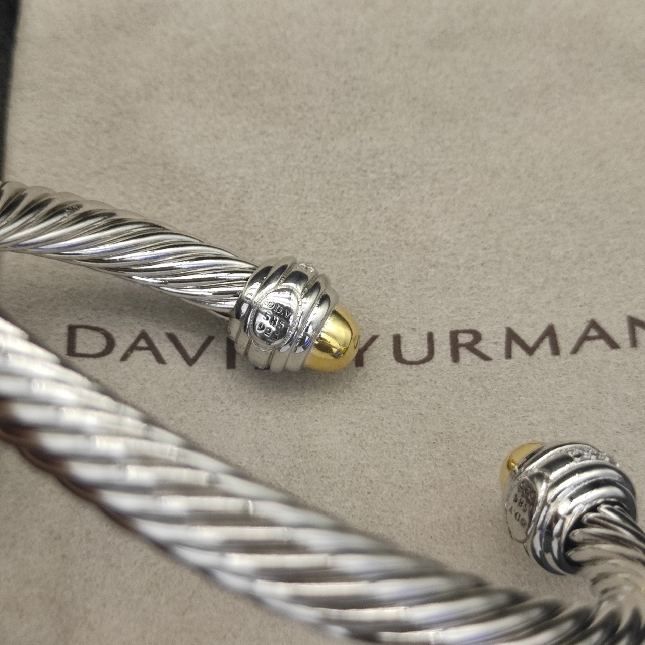 David Yurman 7mm Wrap Bracelet(wrist circumference 15-20cm)