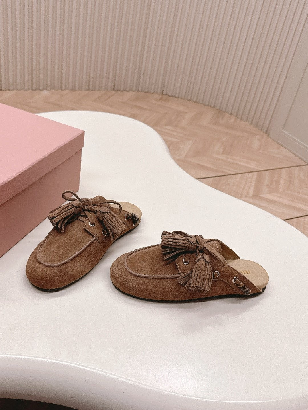 UA Miu Miu Tassel Mules