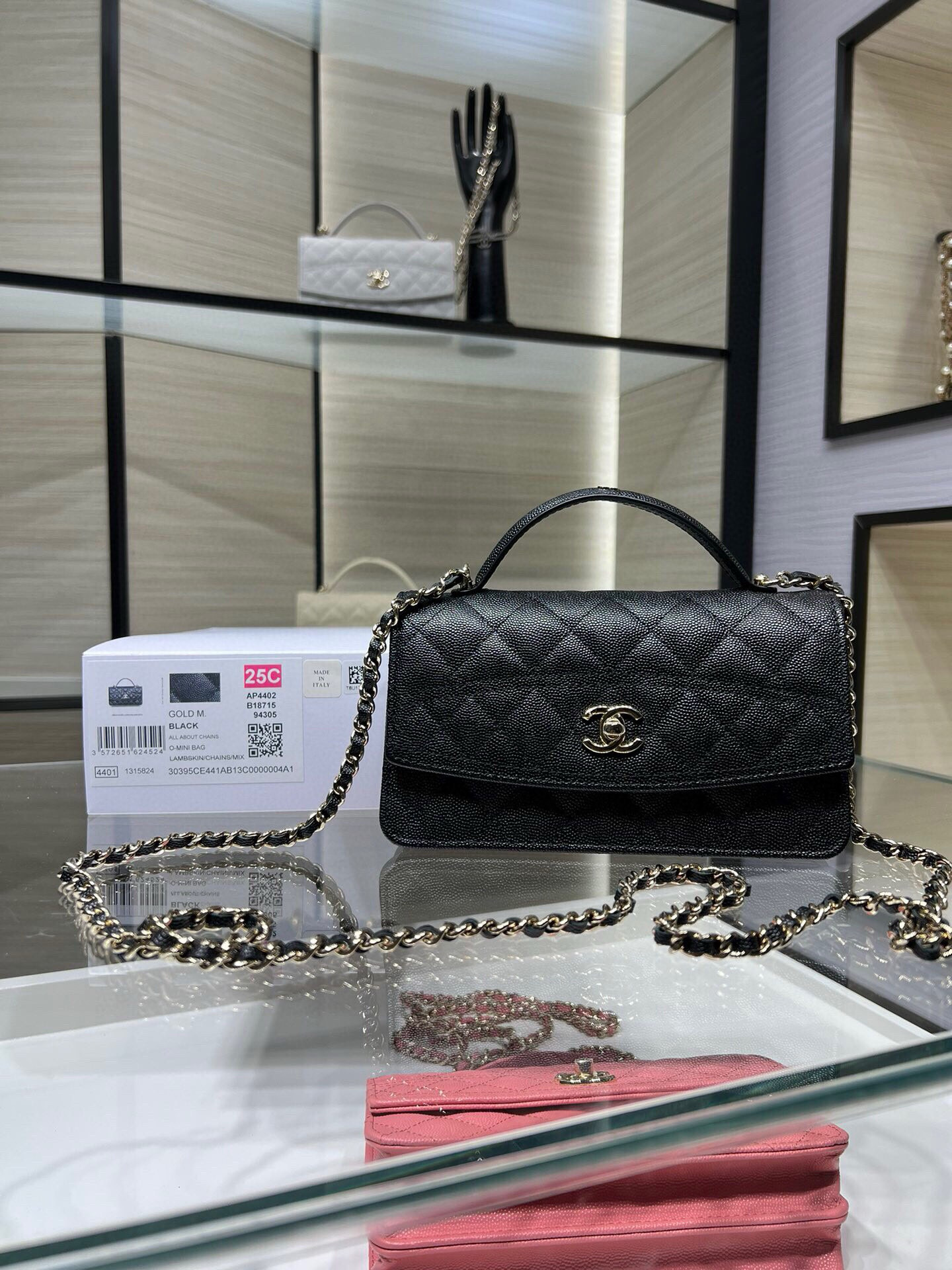 Ch**el mini coco handle bag ap4402 19x11x6cm