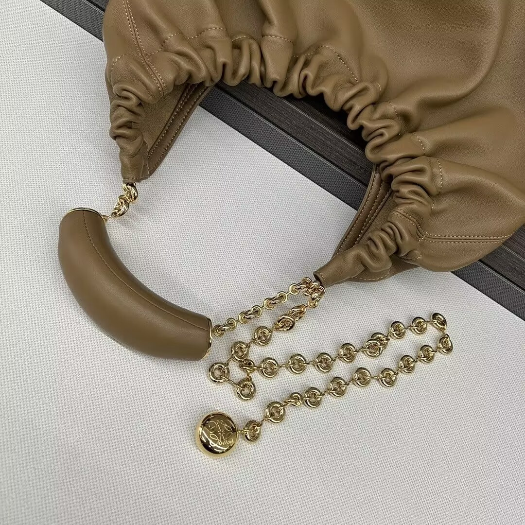 L0ew* Medium Squeeze bag in mellow nappa lambskin 34x33x13.5cm