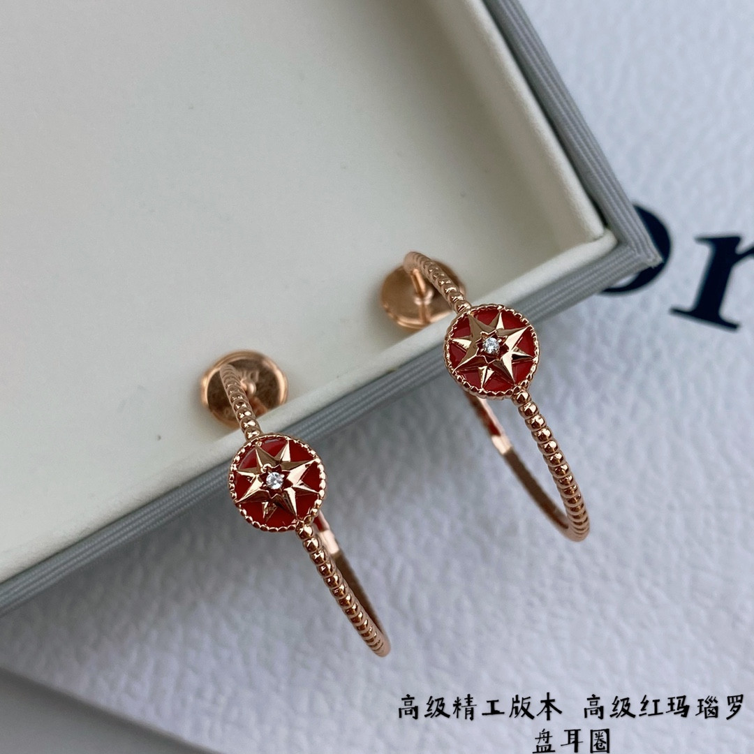 D10r Eight-pointed star Earrings