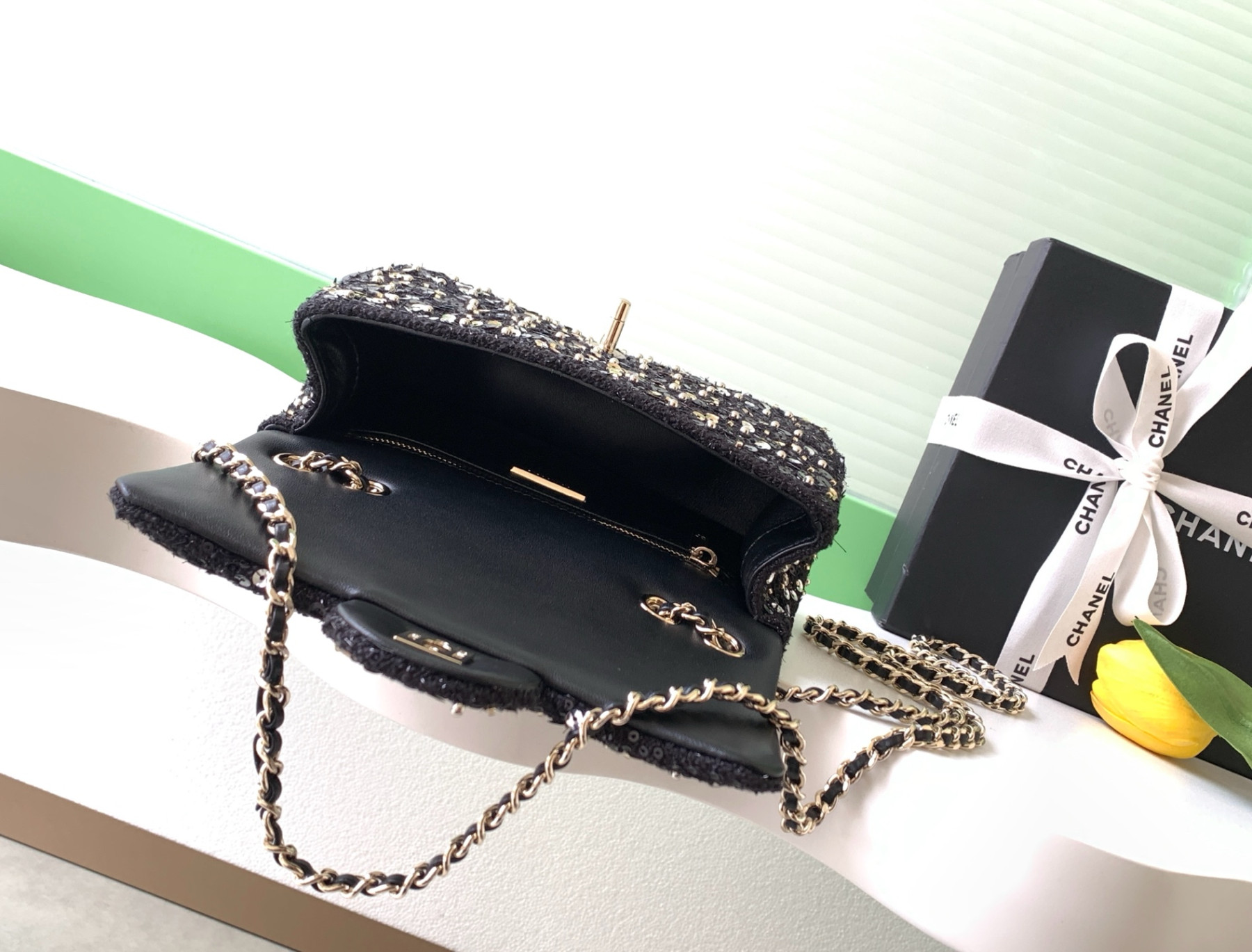 Ch**el Flap Bag 20x14x7cm