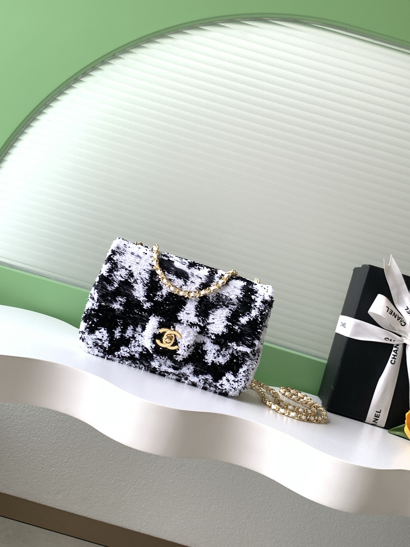 Ch**el flap bag as4418 14x21x8cm