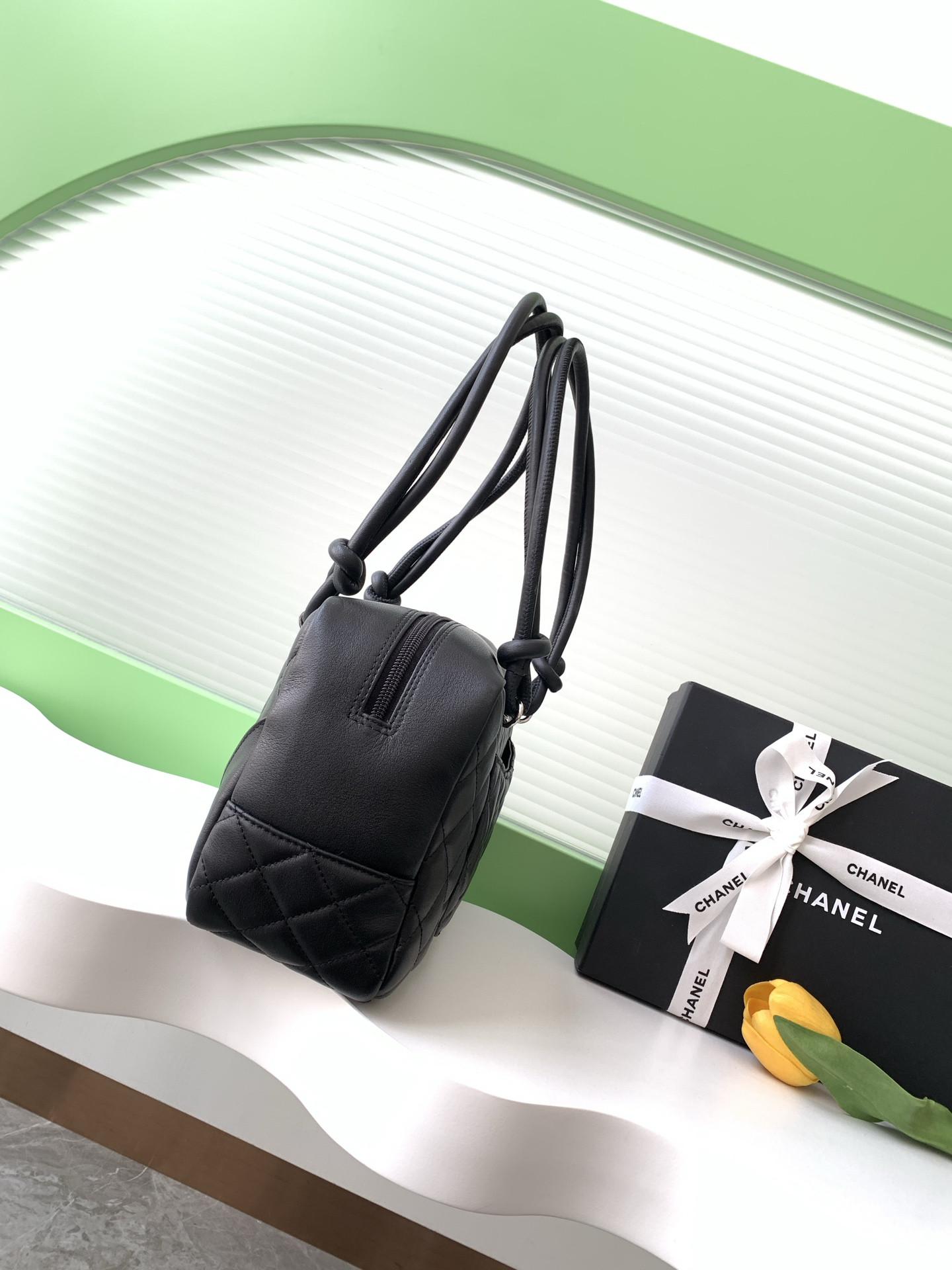 Chanel Cambon Tote Bag 15x27x10cm