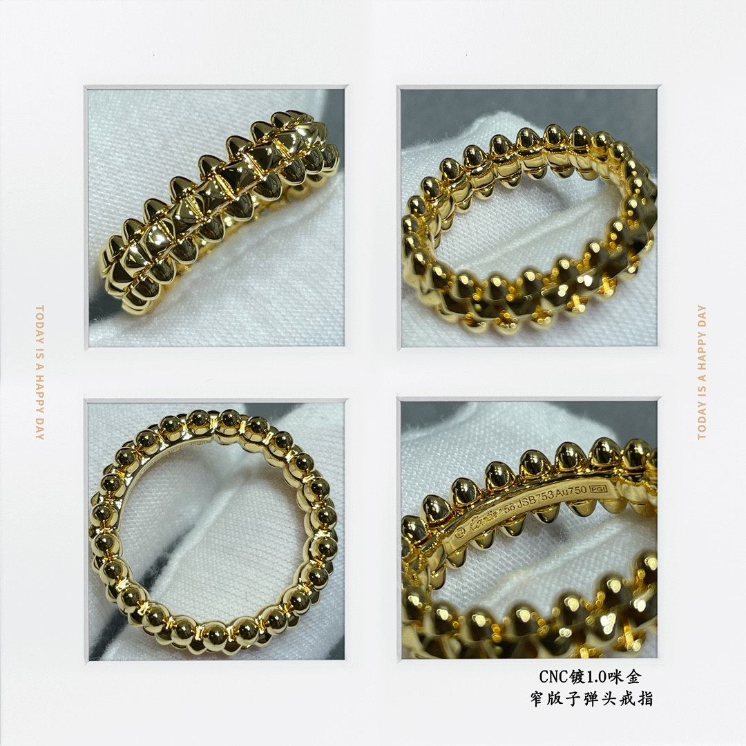 Ca*t1er Narrow version bullet head Ring