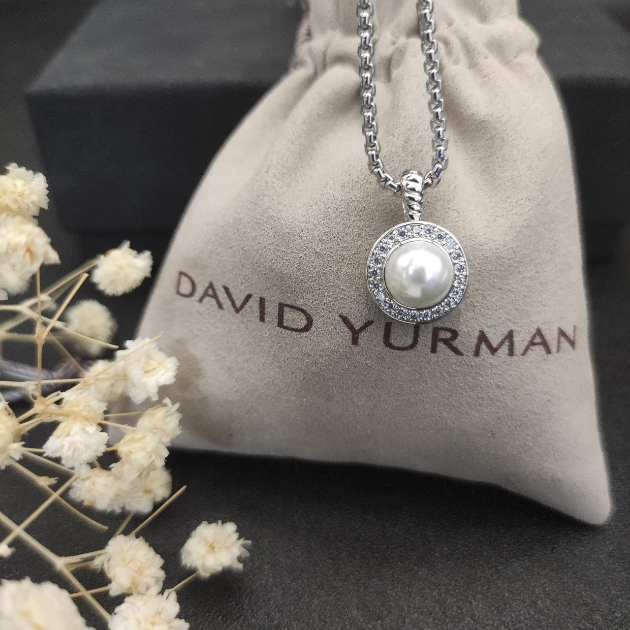 David Yurman PEAL Necklace(chain thickness 2mm, length 45+5cm delay chain)