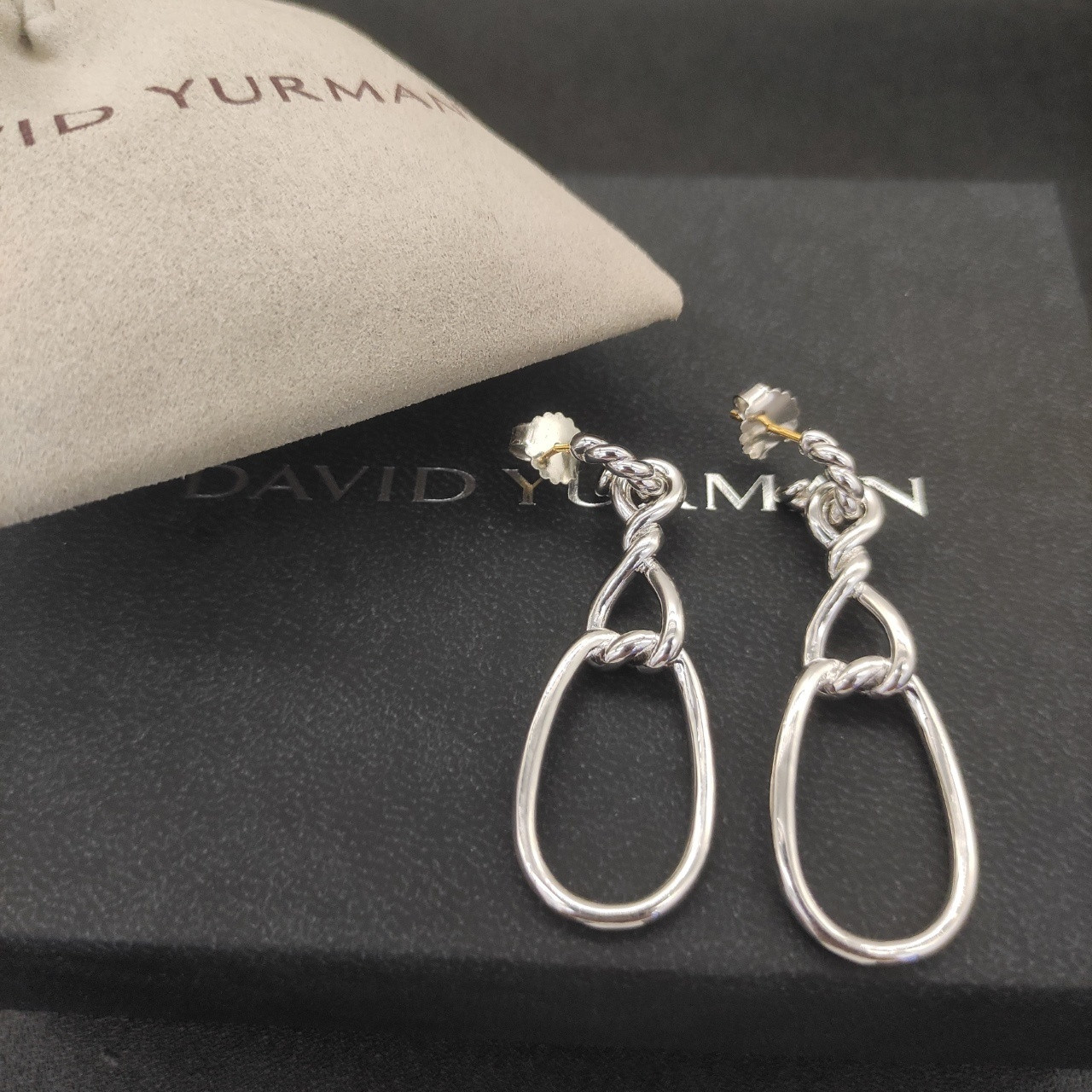 David Yurman Twisted figure 8 Earrings