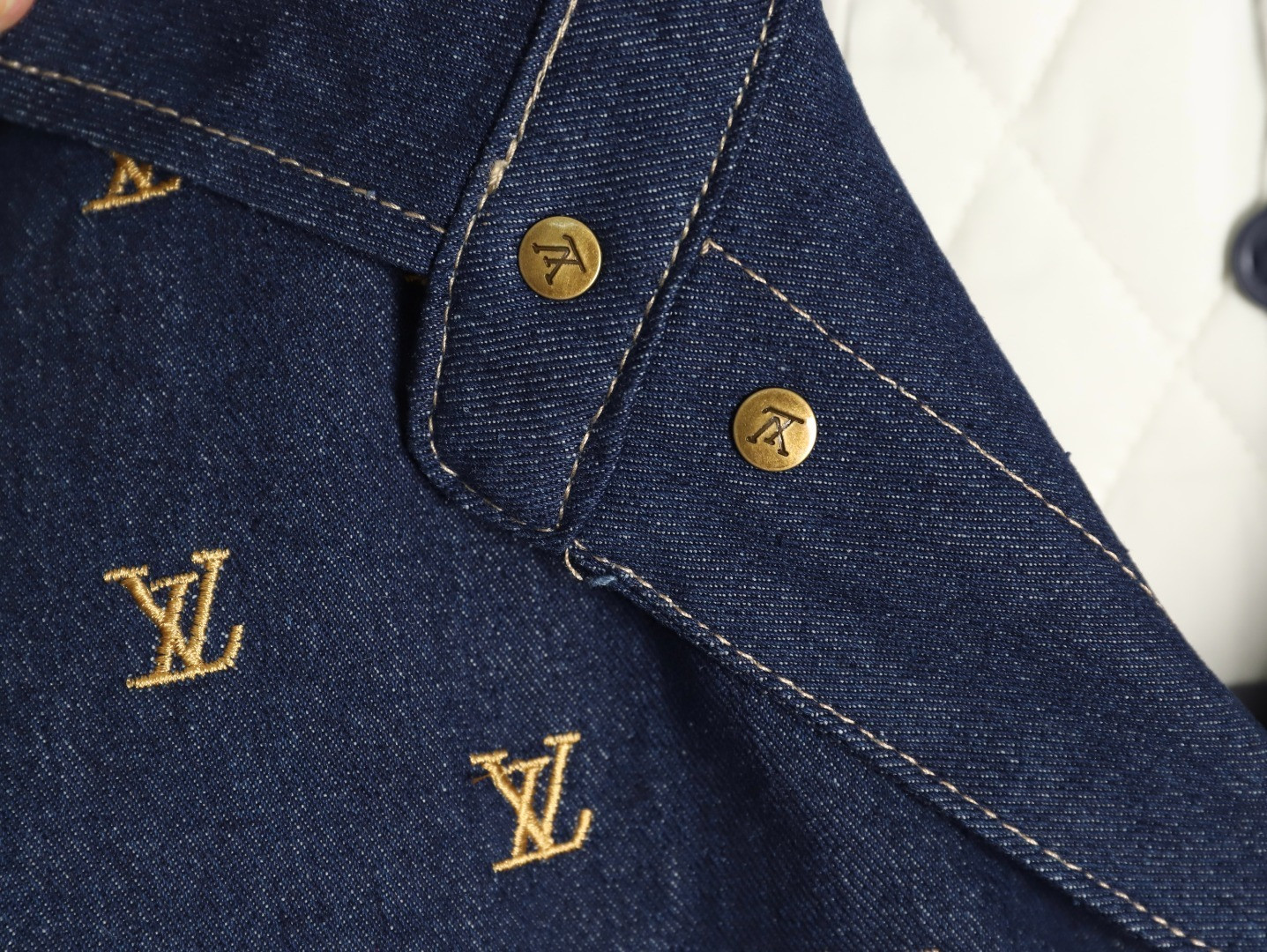 L0vis Vvtt0n LV Denim Padded jacket