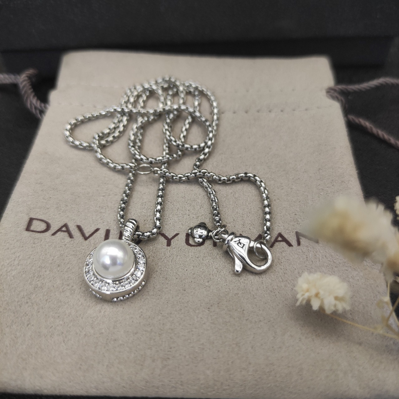 David Yurman PEAL Necklace(chain thickness 2mm, length 45+5cm delay chain)
