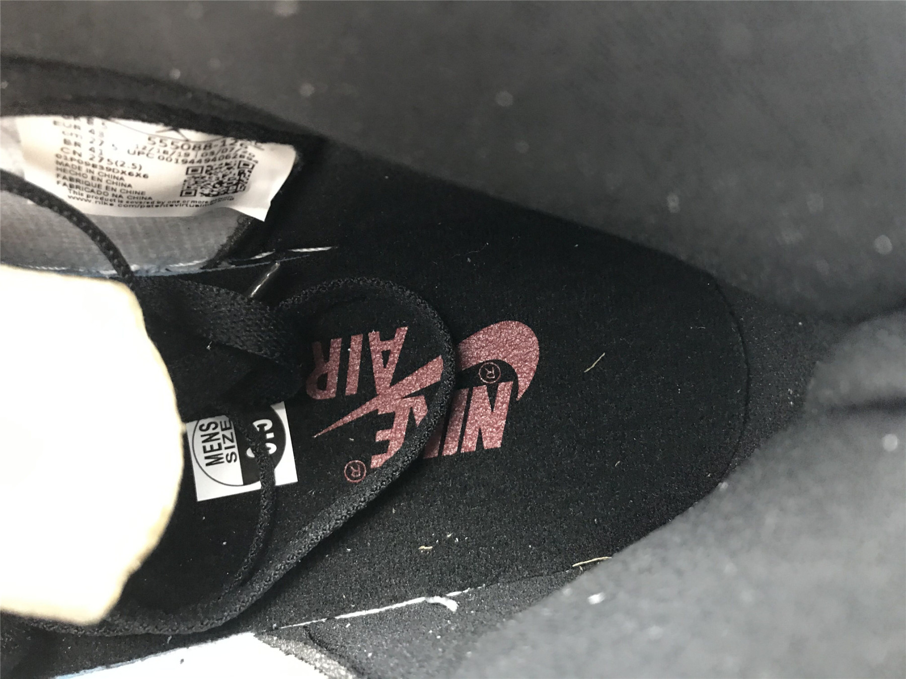 UA AIR JORDAN 1 RETRO HIGH LIGHT SMOKE GREY