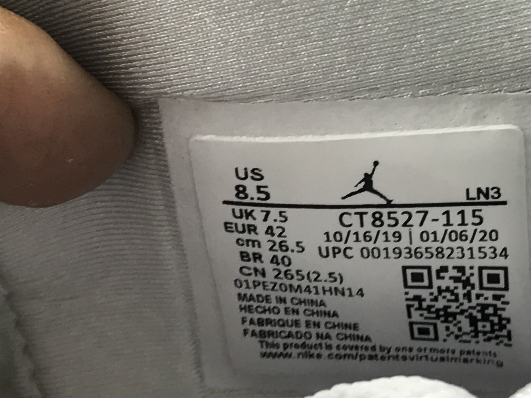 UA AIR JORDAN 4 RETRO "COURT PURPLE"