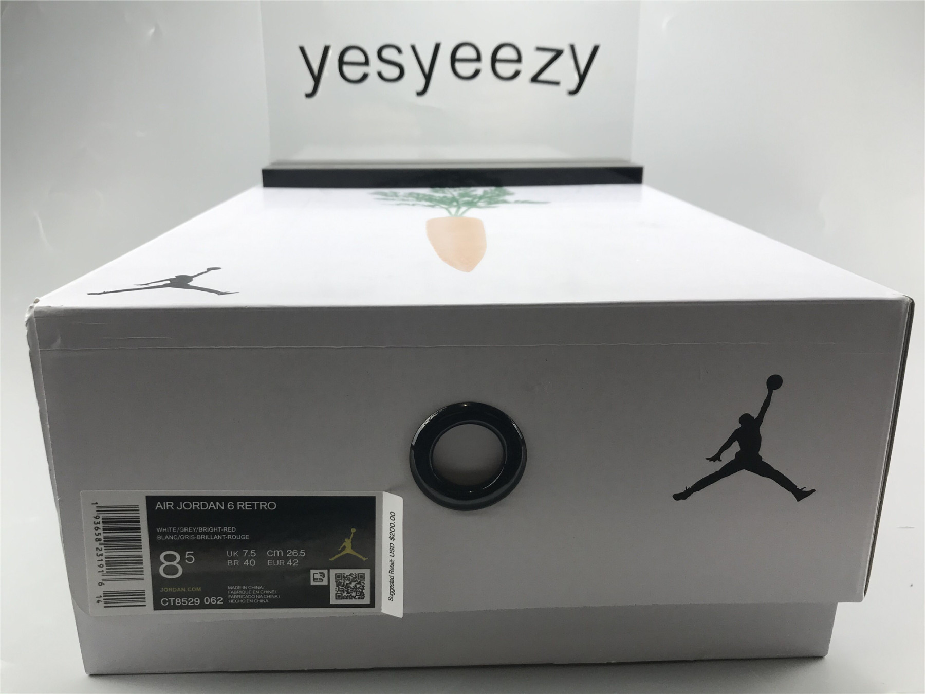 UA AIR JORDAN 6 RETRO "NEUTRAL GREY"