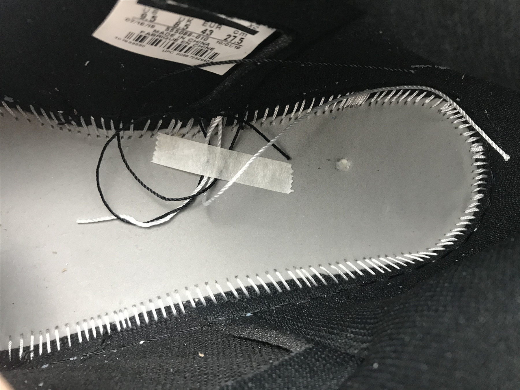 UA AIR JORDAN 1 RETRO HIGH OG "BLACK WHITE"