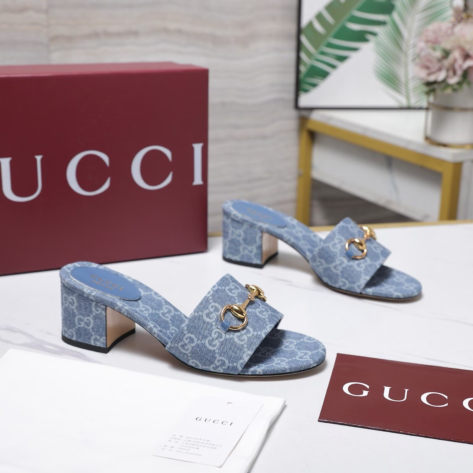UA Gvc*1 Slide Sandal with Horsebit 5.5cm Heel