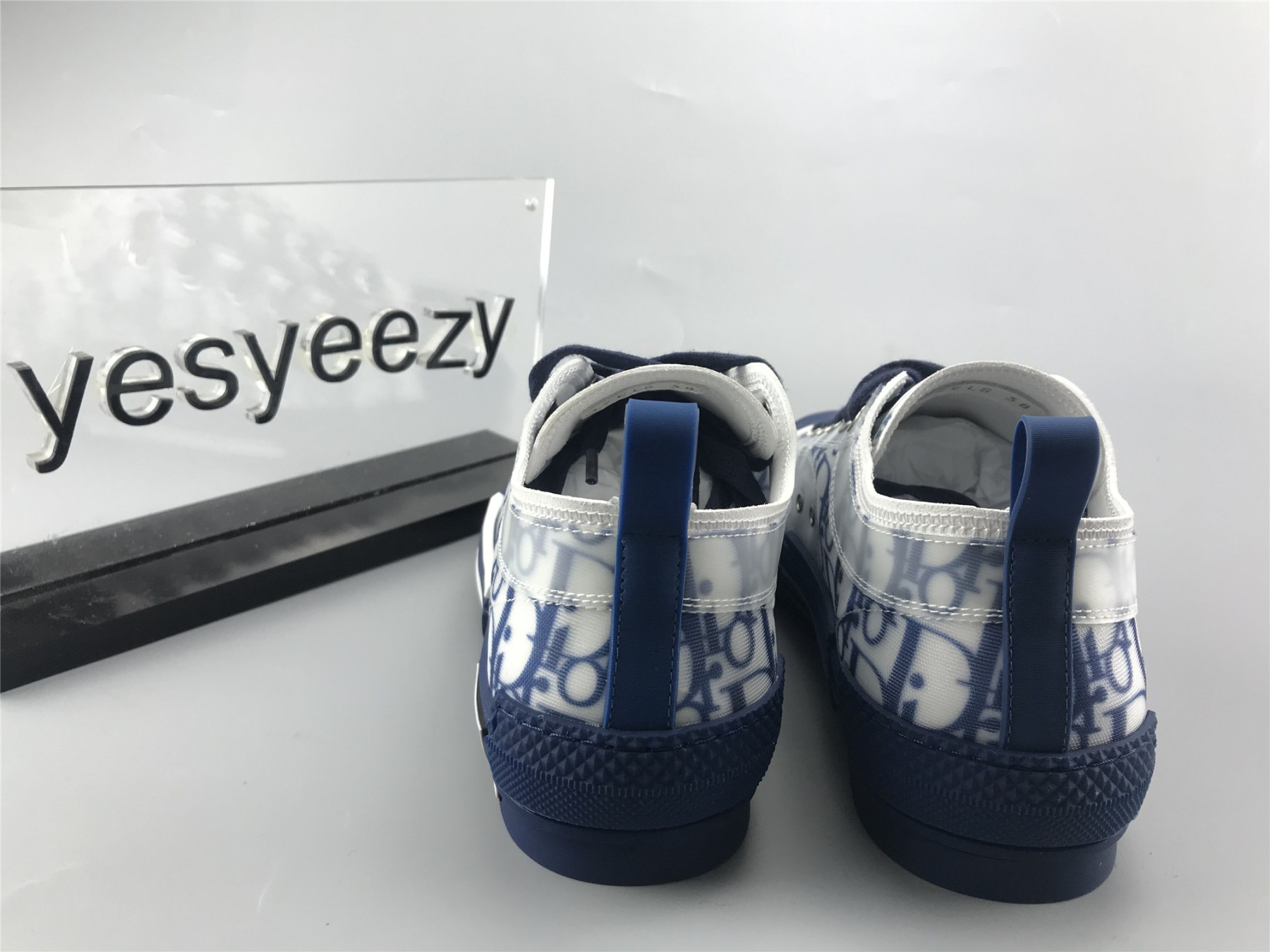 UA Dior B23 LOW TOP BLUE OBLIQUE