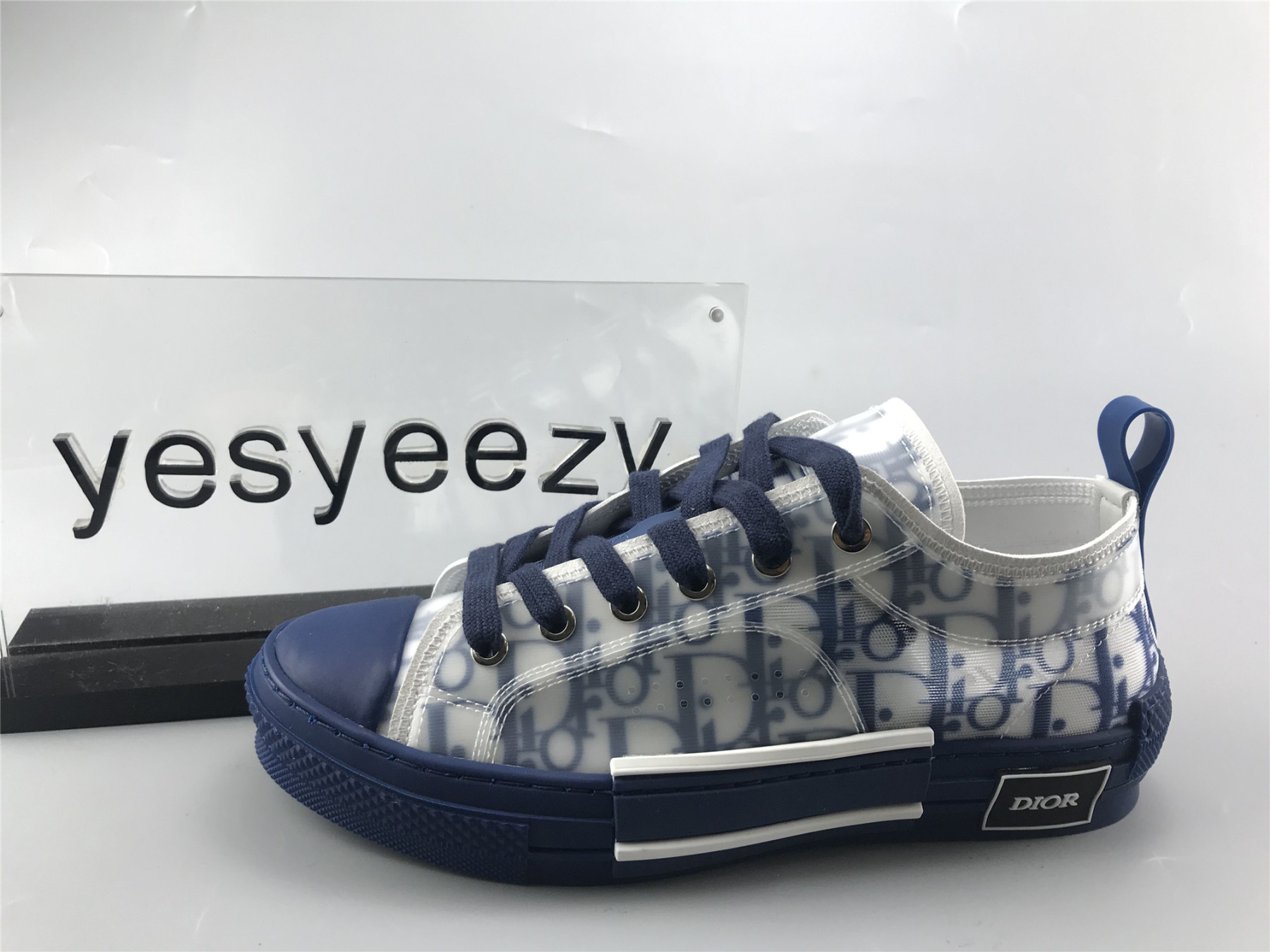 UA Dior B23 LOW TOP BLUE OBLIQUE