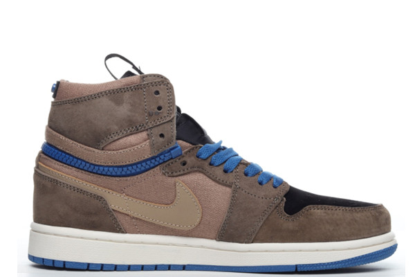 UA AIR JORDAN 1 HIGH SWITCH BLACK BROWN BLUE