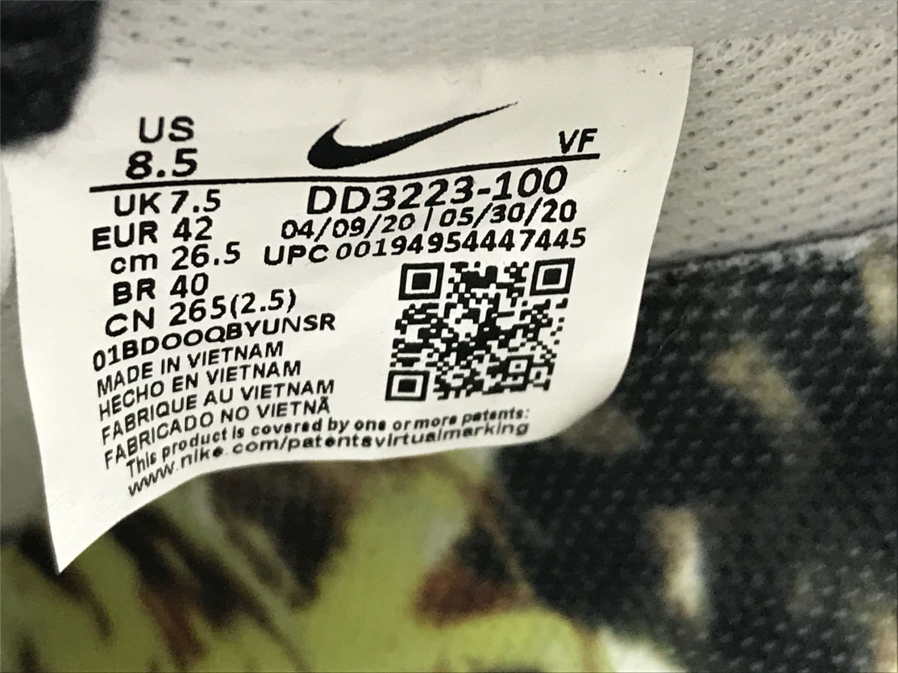 UA NIKE G-DRAGON X AIR FORCE 1 