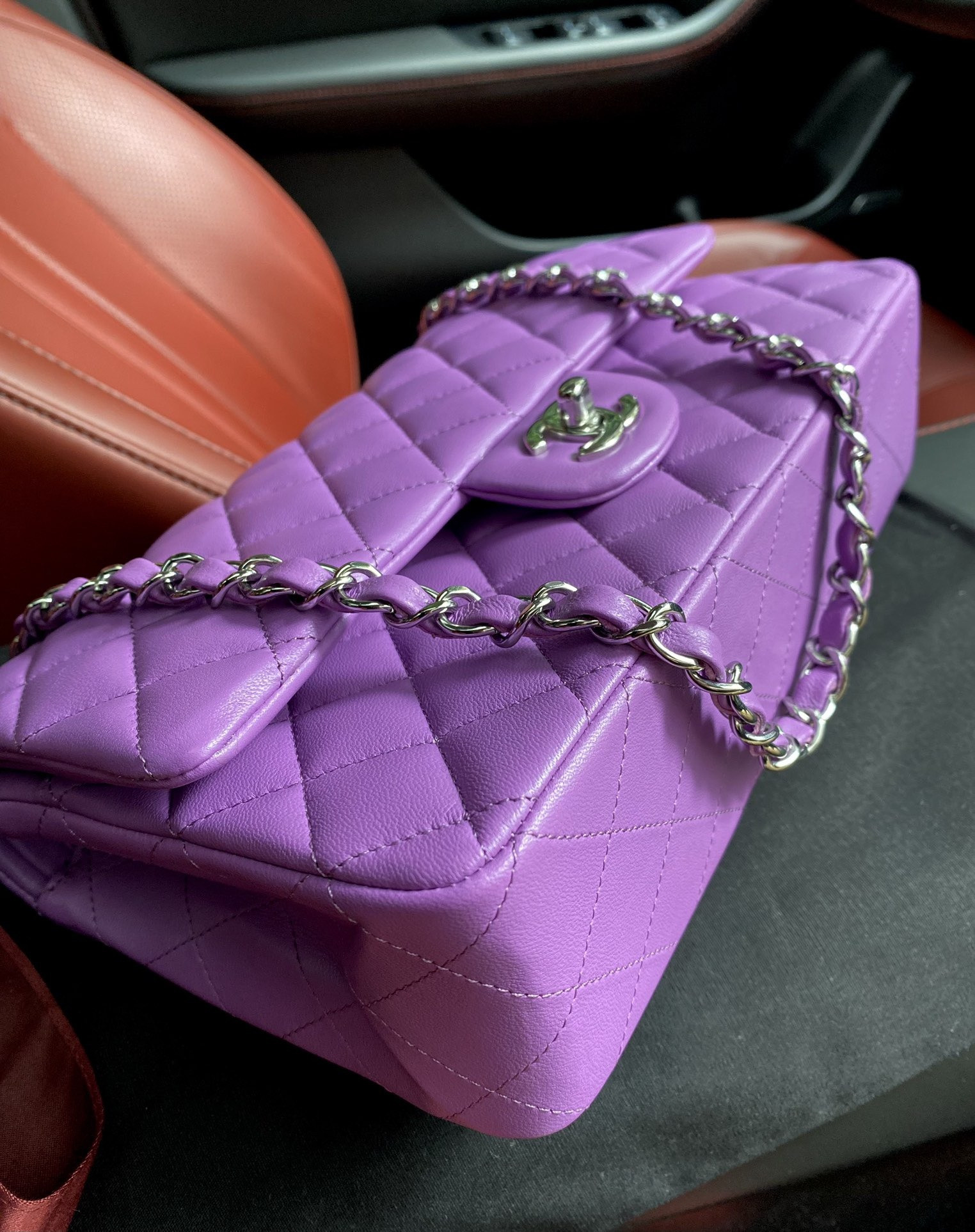 Ch**el Classic Flap Bag 15.5x25.5x6.5cm