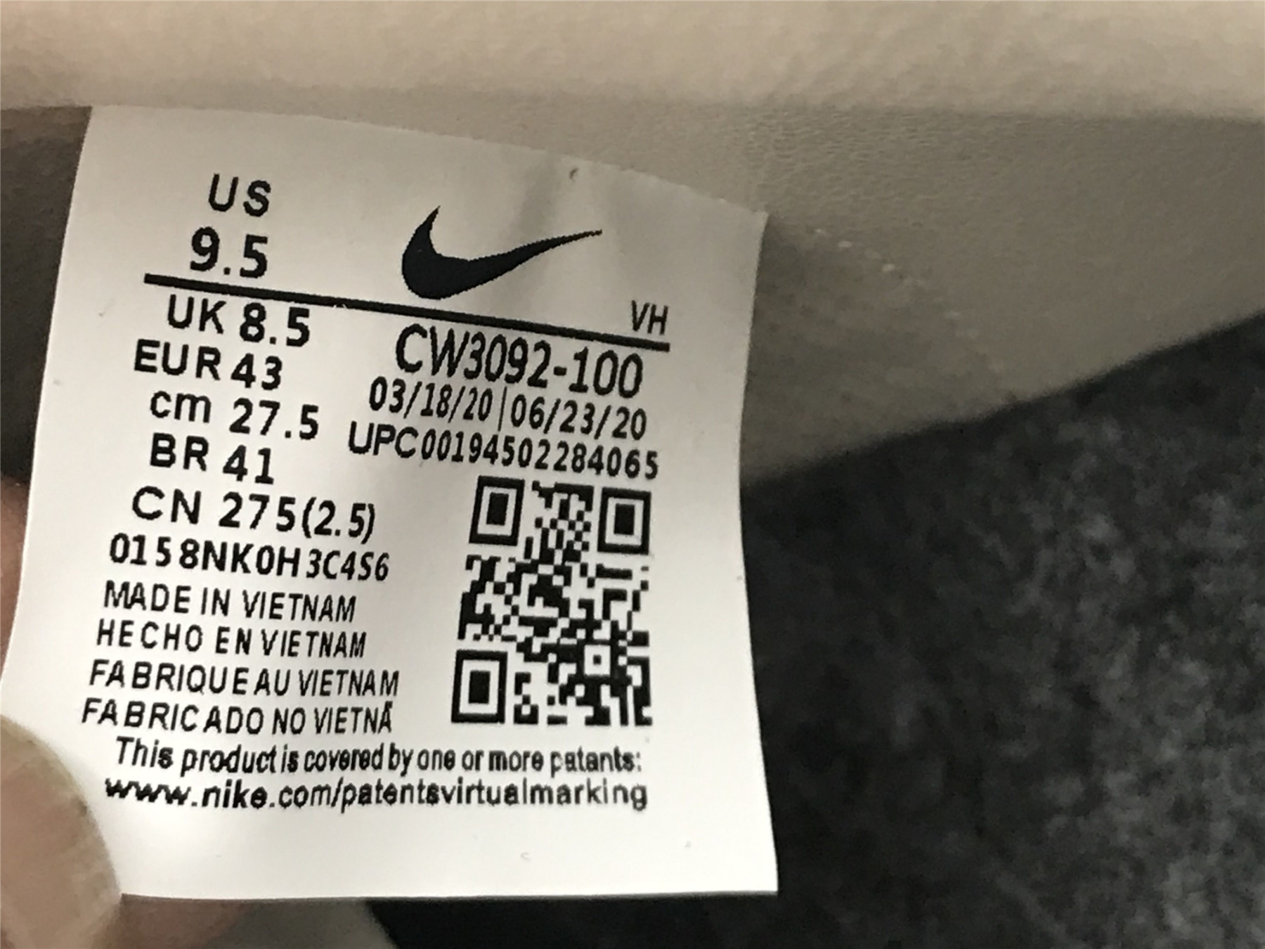 UA NIKE NOTRE X DUNK HIGH 